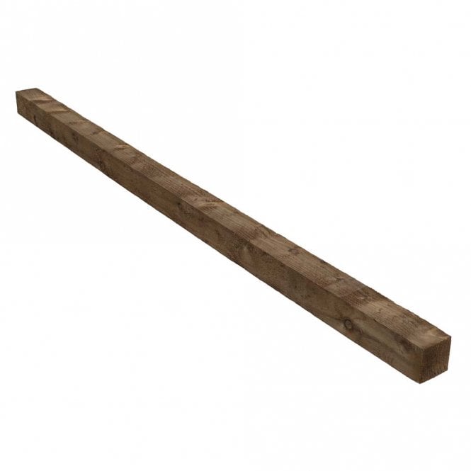5ft Timber Fence Post 3" (75x75mm) Brown