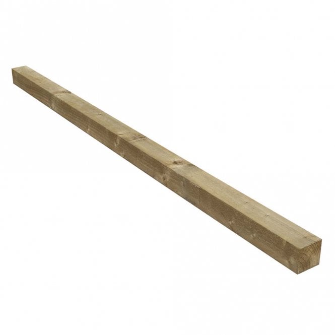 7ft Timber Fence Post 3" (75x75mm) Green