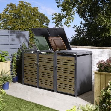 Chelsea Triple Bin Store - Oak