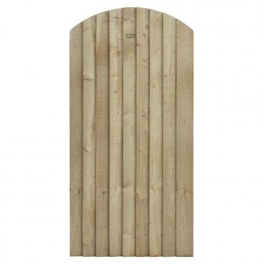 Featheredge Arch Top Wooden Gate