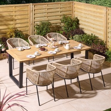 Oslo 6 Seat Dining Set - 210cm Table