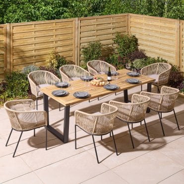 Oslo 8 Seat Dining Set