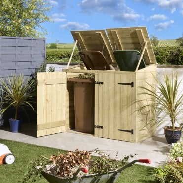 Premier Shiplap Double Bin Store