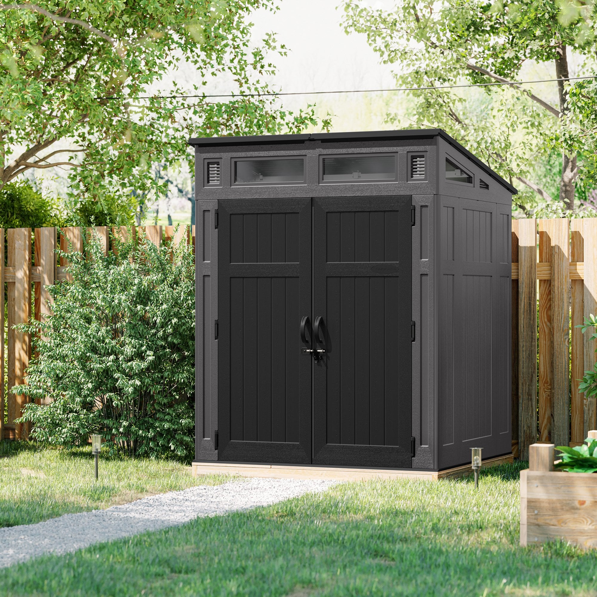 ハウステクノ11枚セット Jon Cutler・Kevin Saunderson Suncast Modernist Shed 6' x 5' | Rowlinson Garden Products