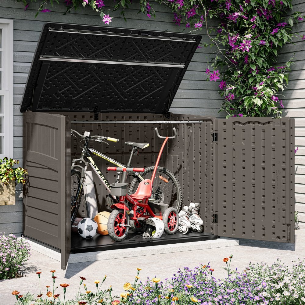 Suncast Stow-Away Large Store - Stone Grey | Rowlinson Garden Products
