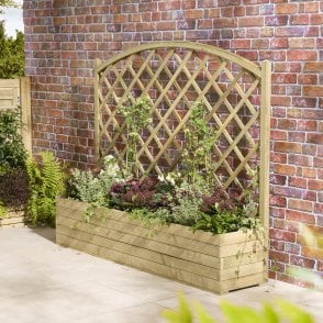 Trough Planter & Lattice 1.8m