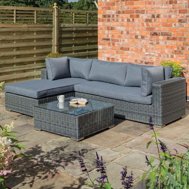 Vienna Lounger Set - Grey Weave
