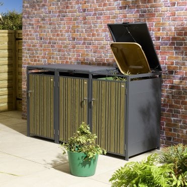 Wimbledon Triple Bin Store - Oak